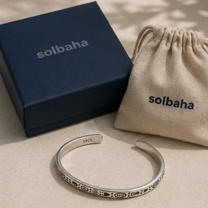 Isla Silver Bracelet | Men's Minimalist Silver Bracelet | Solbaha