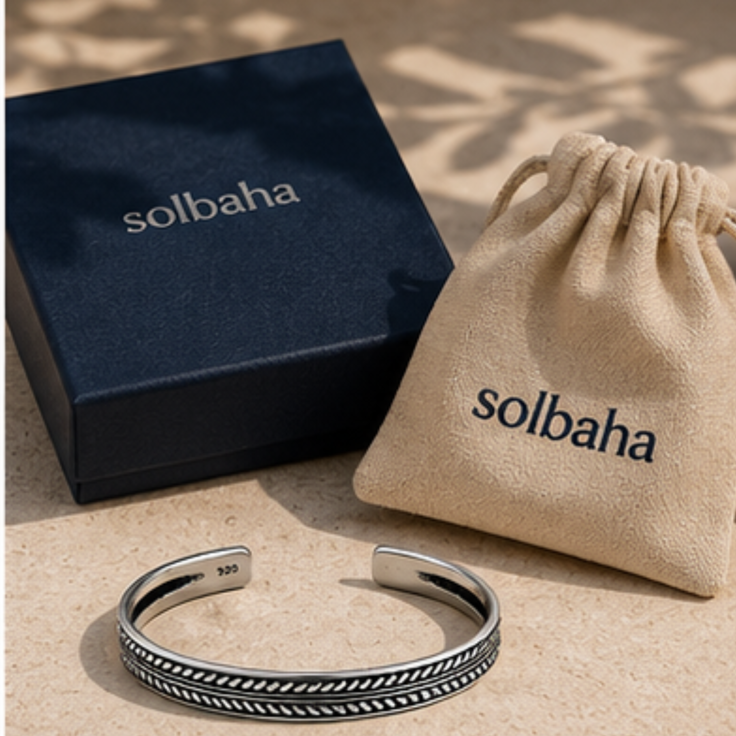 Costa Silver Bracelet | Men's Minimalist Silver Bracelet | Solbaha