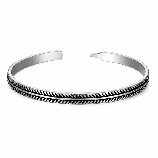 Calida Stainless Steel Bracelet | Men's Minimalist Silver Bracelet | solbaha