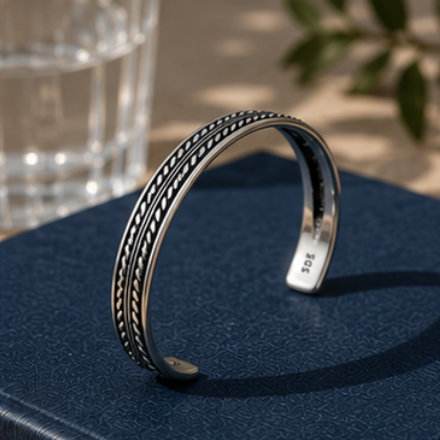 Costa Silver Bracelet | Men's Minimalist Silver Bracelet | Solbaha