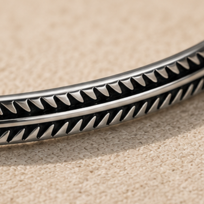 Calida Silver Bracelet | Men's Minimalist Silver Bracelet | Solbaha