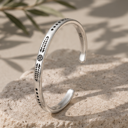 Marisol Silver Bracelet | Men's Minimalist Silver Bracelet | Solbaha