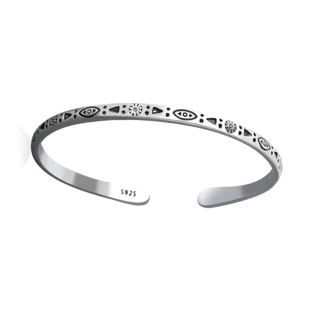Isla Silver Bracelet | Men's Minimalist Silver Bracelet | Solbaha