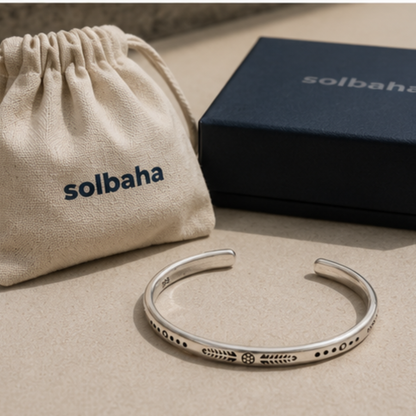 Marisol Silver Bracelet | Men's Minimalist Silver Bracelet | Solbaha