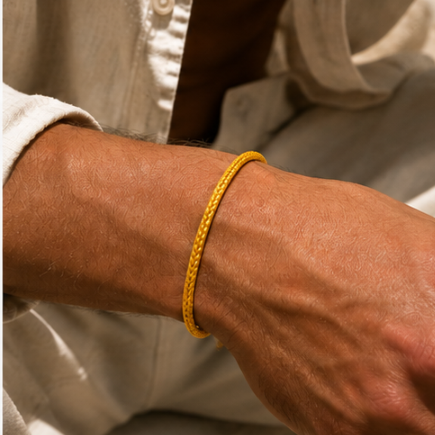 Corda Bracelet (Dark Yellow)