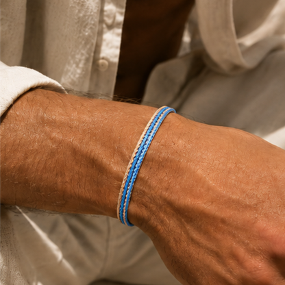 Corda Bracelet (Lake Blue)