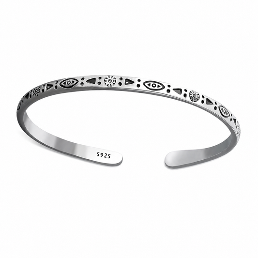 Isla Silver Bracelet | Men's Minimalist Silver Bracelet | Solbaha