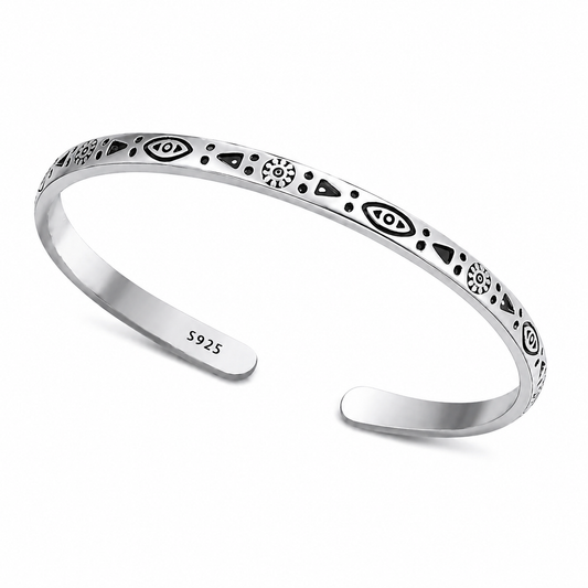 Isla Silver Bracelet | Men's Minimalist Silver Bracelet | Solbaha