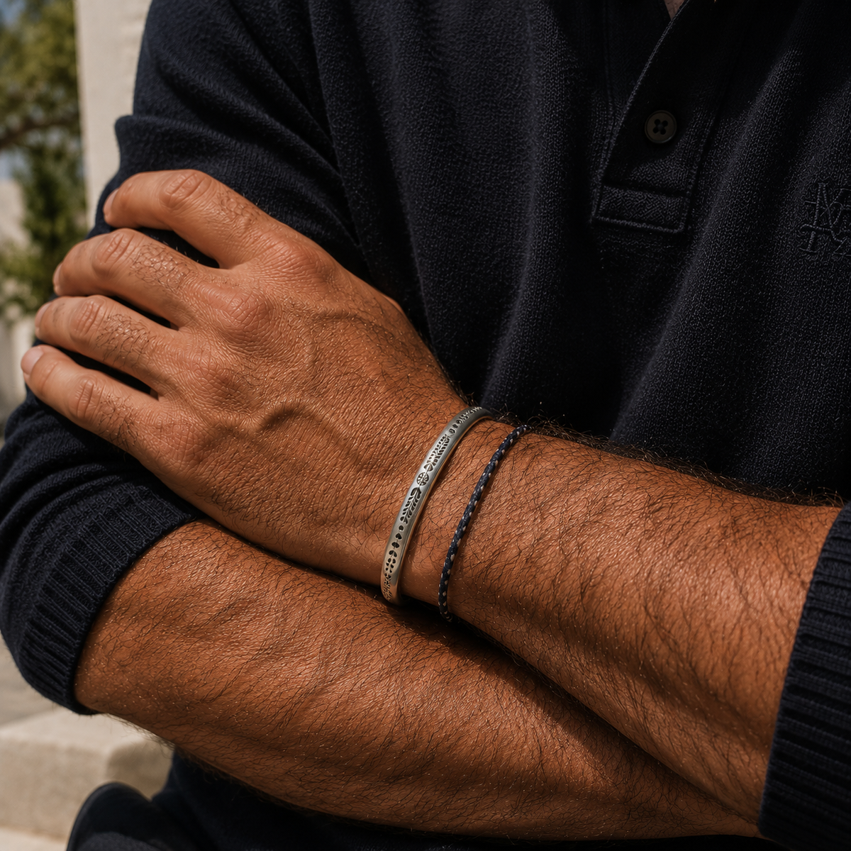 Marisol Silver Bracelet | Men's Minimalist Silver Bracelet | Solbaha
